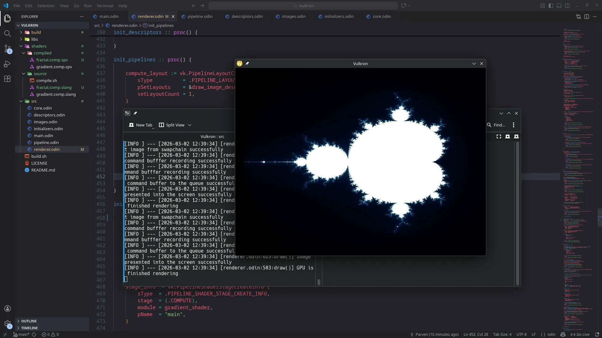 Vulkron — Vulkan renderer built in Odin